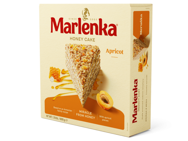 Tort Marlenka cu miere si caise 800g