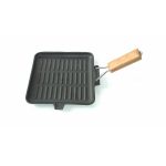 Tigaie grill fonta cu coada 21,5 * 21,5 cm