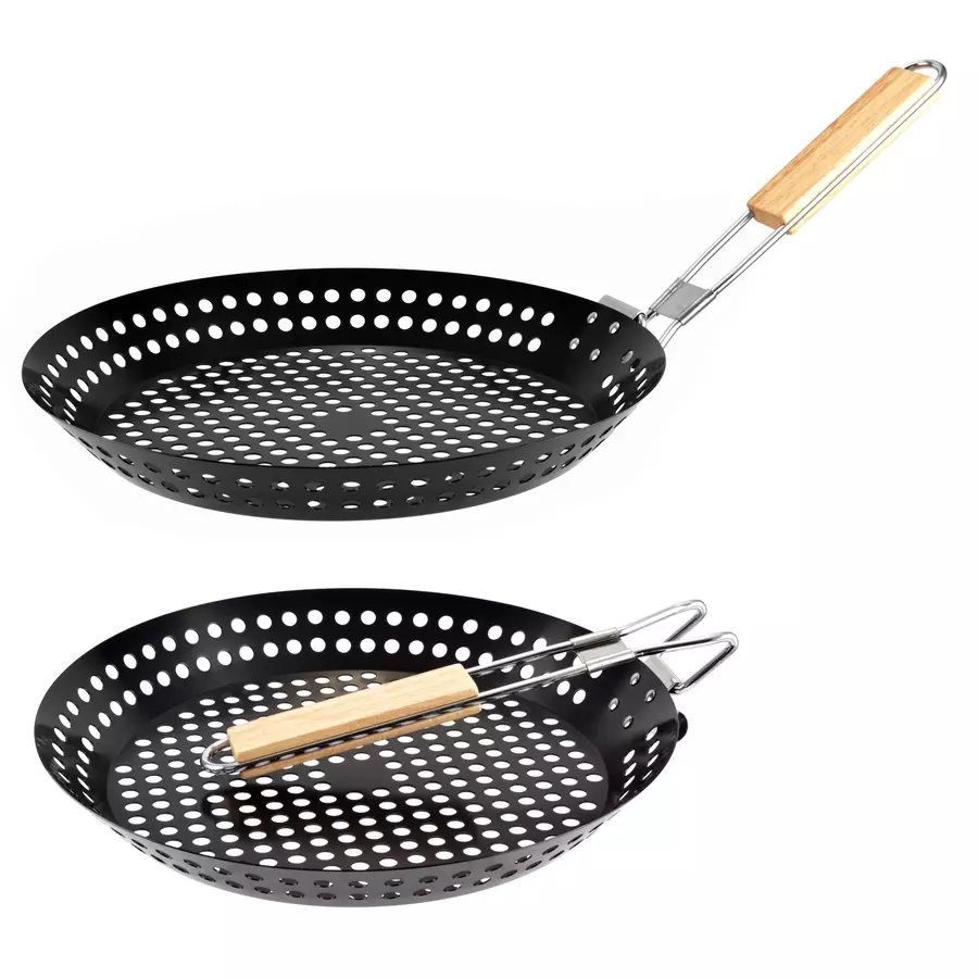 Tigaie BBQ pentru castane, 31*3,5 cm