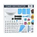 Set de Patiserie cu 80 de Piese și Șabloane pentru Decorarea Torturilor și Prăjiturilor