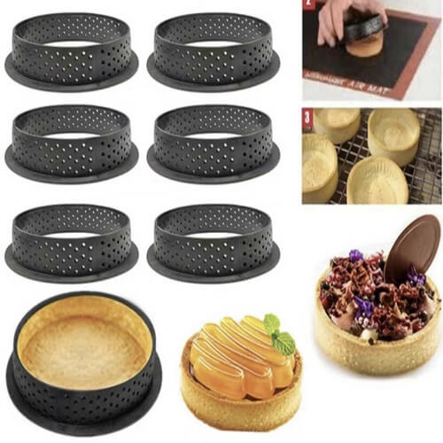 Set de 6 Forme Rotunde pentru Tarte